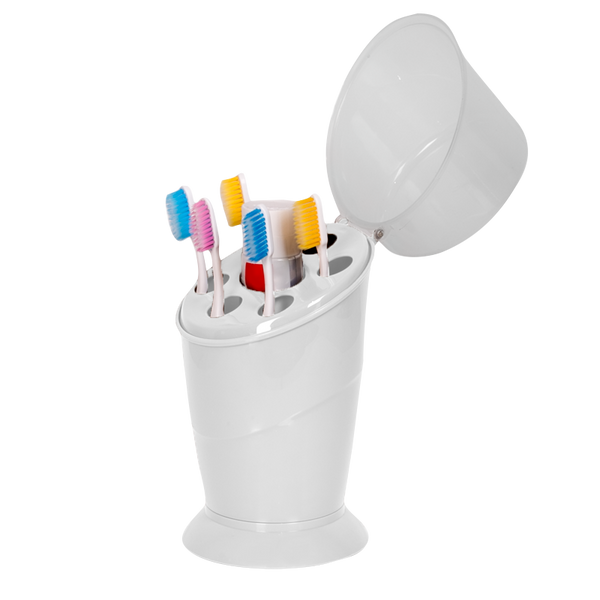 Soporte Para Cepillos Blanco