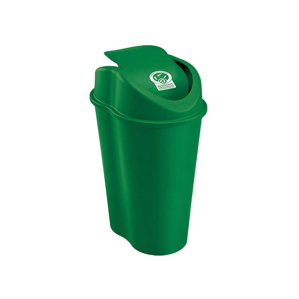 Papelera Style Tapa Vaiven 10 Litros Verde