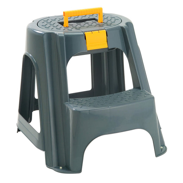 Escalesilla con Tapa Organizadora Gris