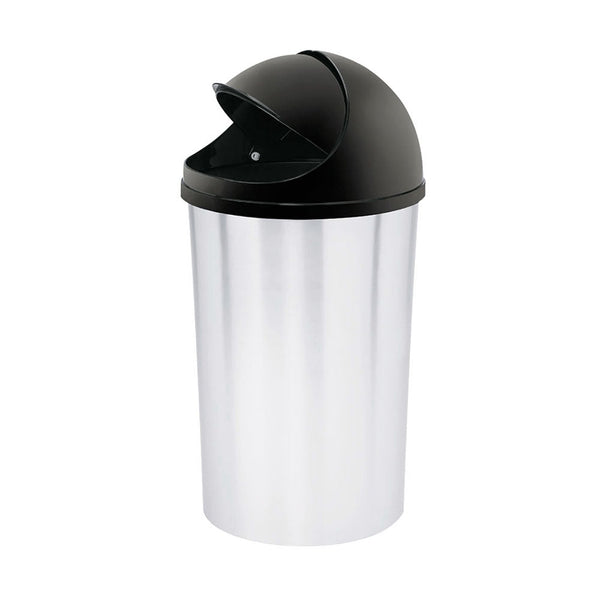 Papelera Tapa Móvil 10 Litros In Mold Negro