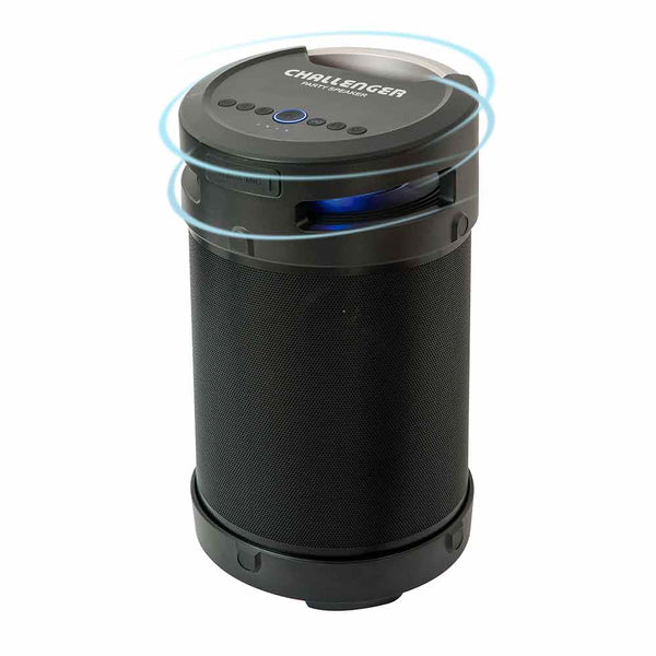 Parlante Inalámbrico Bluetooth 360° SC70W Challenger, Color Negro
