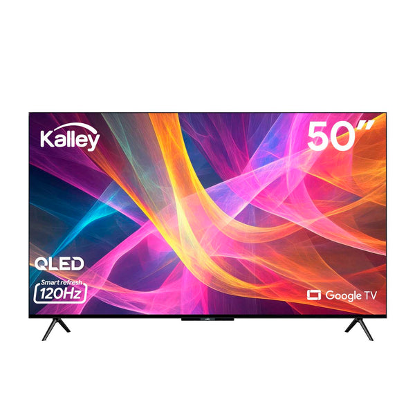 Televisor  KALLEY 50 pulgadas 127 cm  50Q405 4KUHD QLED Smart TV Google