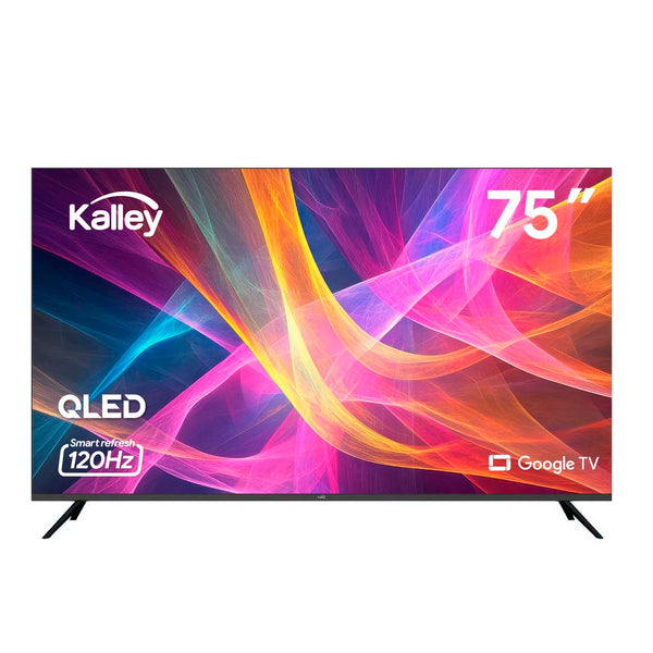 Televisor  KALLEY 75" 75GQ405  4KUHD QLED Smart TV Google