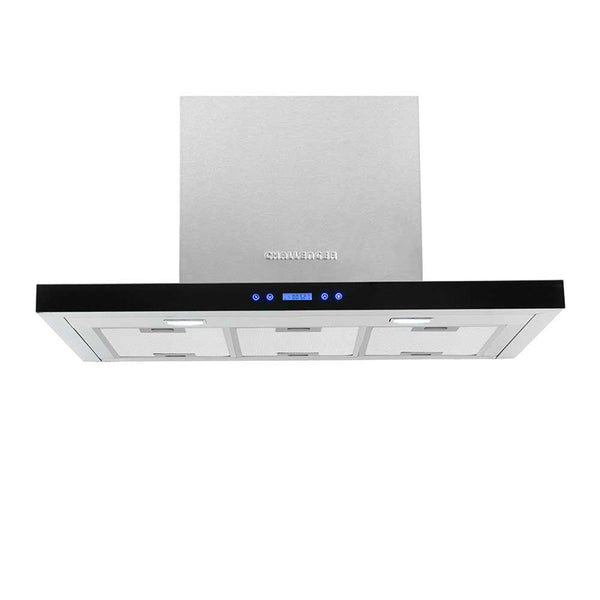 Campana Peninsula Acero Tipo Cristal 90 Cm 3 Velocidades