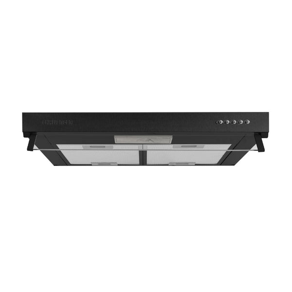 Campana Horizontal Negra 3 Velocidades 60 Cm