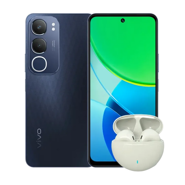 Celular 4G Vivo Y19s 256GB y Audifonos, Negro