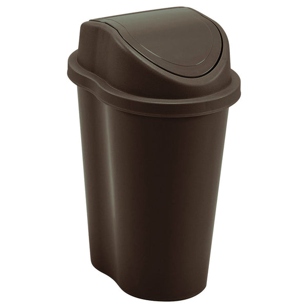 Papelera Style Tapa Vaiven 2.5 Litros Wengue