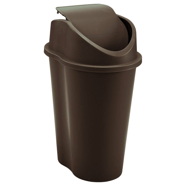 Papelera Style Tapa Vaiven 10 Litros Wengue