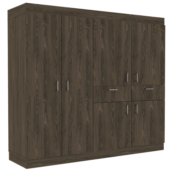 Closet Silene color Chocolate y Blanco para Habitación.