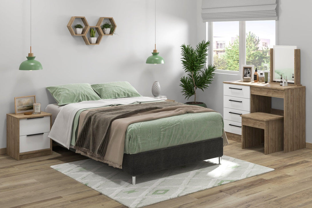 Combo para Habitación Tobit, incluye Base Cama Semidoble y Colchón.