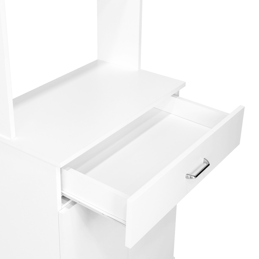 Mueble Multiusos Bagan, Blanco, con Un Cajón Organizador - VIRTUAL MUEBLES