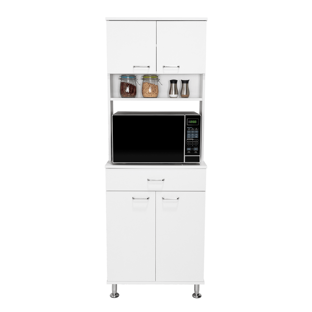 Mueble Multiusos Bagan, Blanco, con Un Cajón Organizador - VIRTUAL MUEBLES