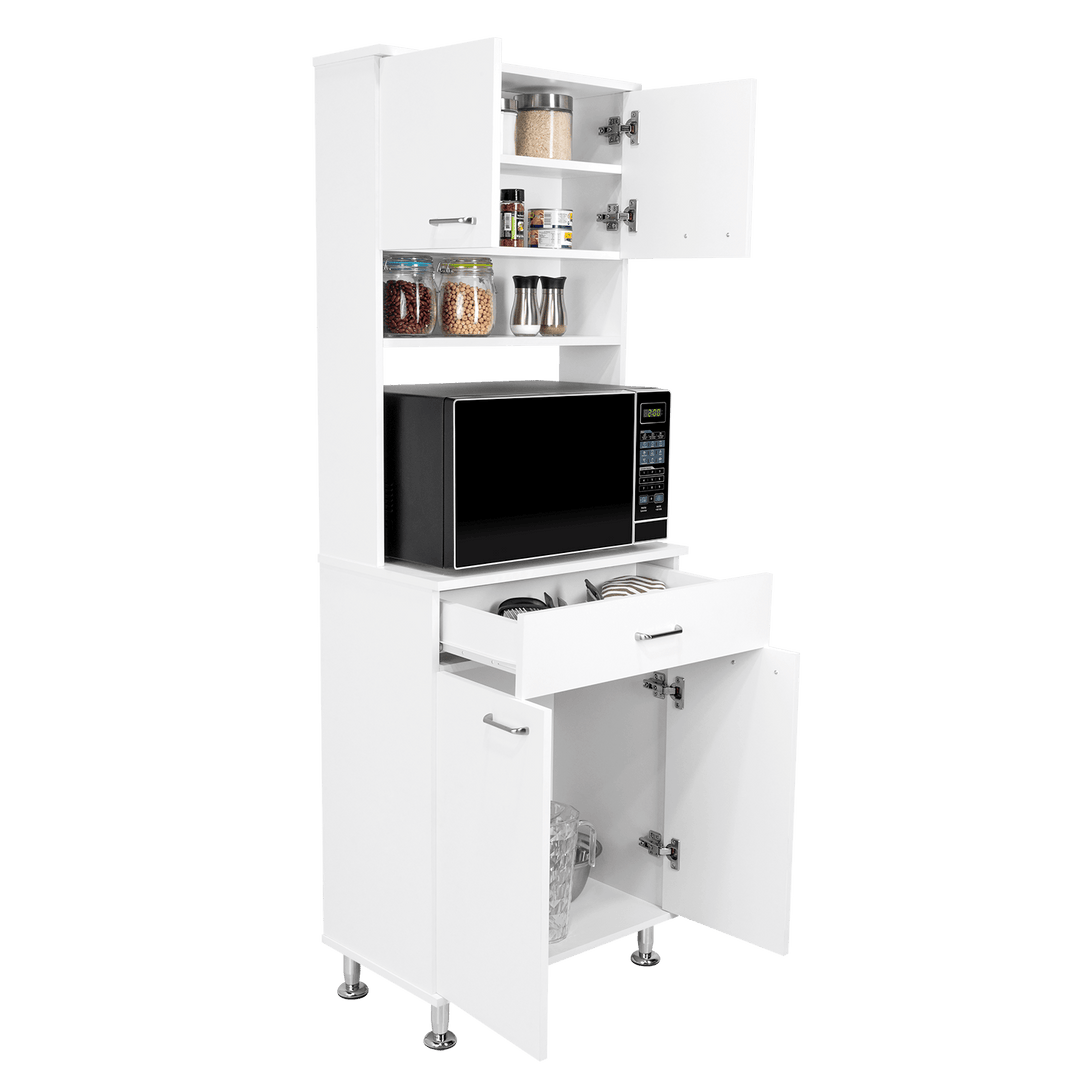 Mueble Multiusos Bagan, Blanco, con Un Cajón Organizador - VIRTUAL MUEBLES