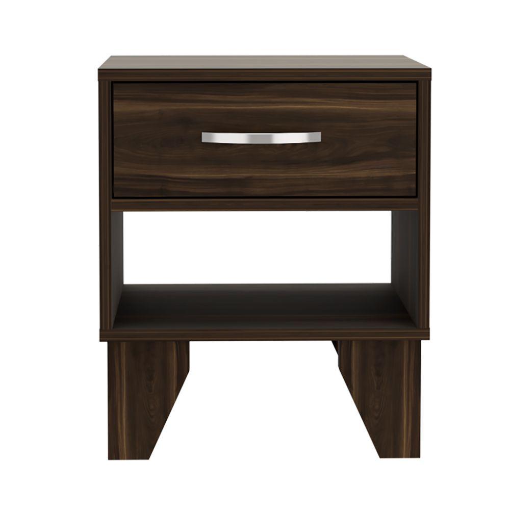 Mesa de Noche Atriz color Caoba para Habitación.