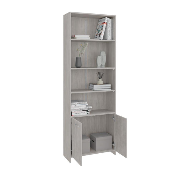 Biblioteca Milán, Agata, con Dos Puertas Abatibles y Cuatro Entrepaños ZF