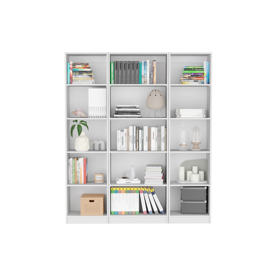 Combo de Bibliotecas Home, Blanco Incluye Tres Bibliotecas - VIRTUAL MUEBLES