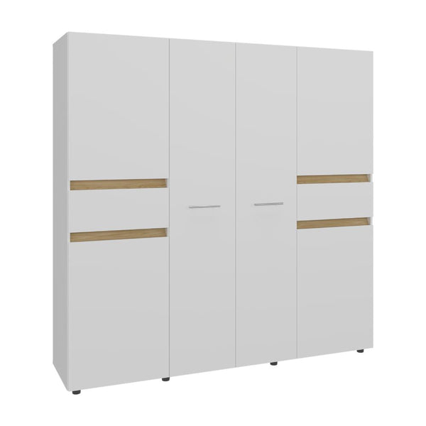 Closet Grande Imperial 200x200 Blanco y Fresno Europeo