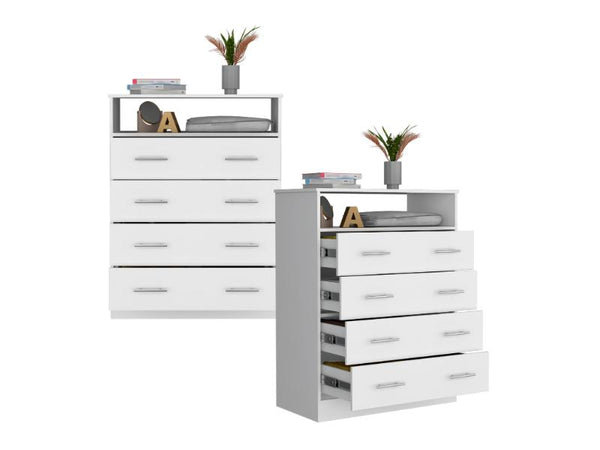 Organizador Barlovento, Blanco con Cuatro Cajones y un entrepaño ZF X2