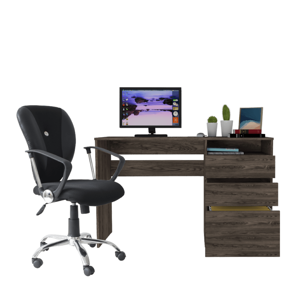 Combo para Oficina Cronos, incluye Escritorio y Silla.