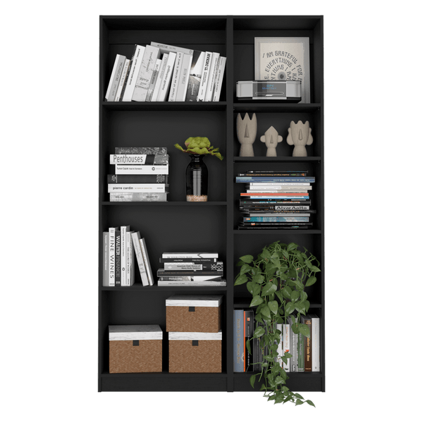 Combo de Bibliotecas Home Eco, Wengue, Incluye Dos Bibliotecas Sin Puerta. - VIRTUAL MUEBLES