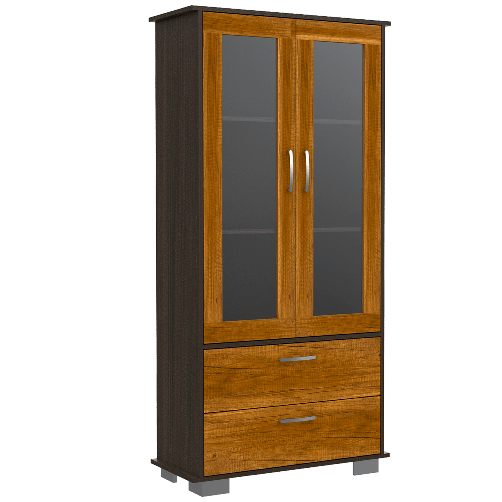 Combo Para Sala Helena, Incluye Vitrina Biblioteca Y Mesa De Centro.