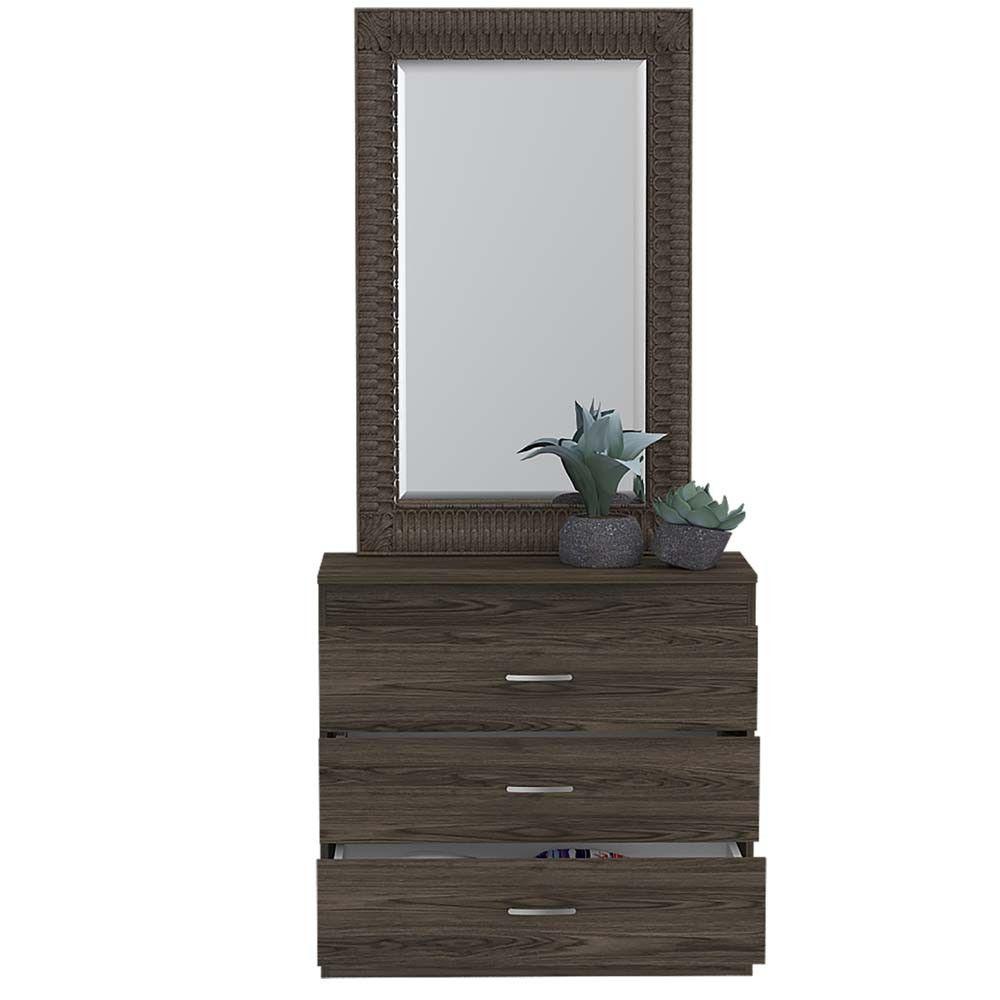 Organizador Conor color Chocolate y Blanco para Habitación.