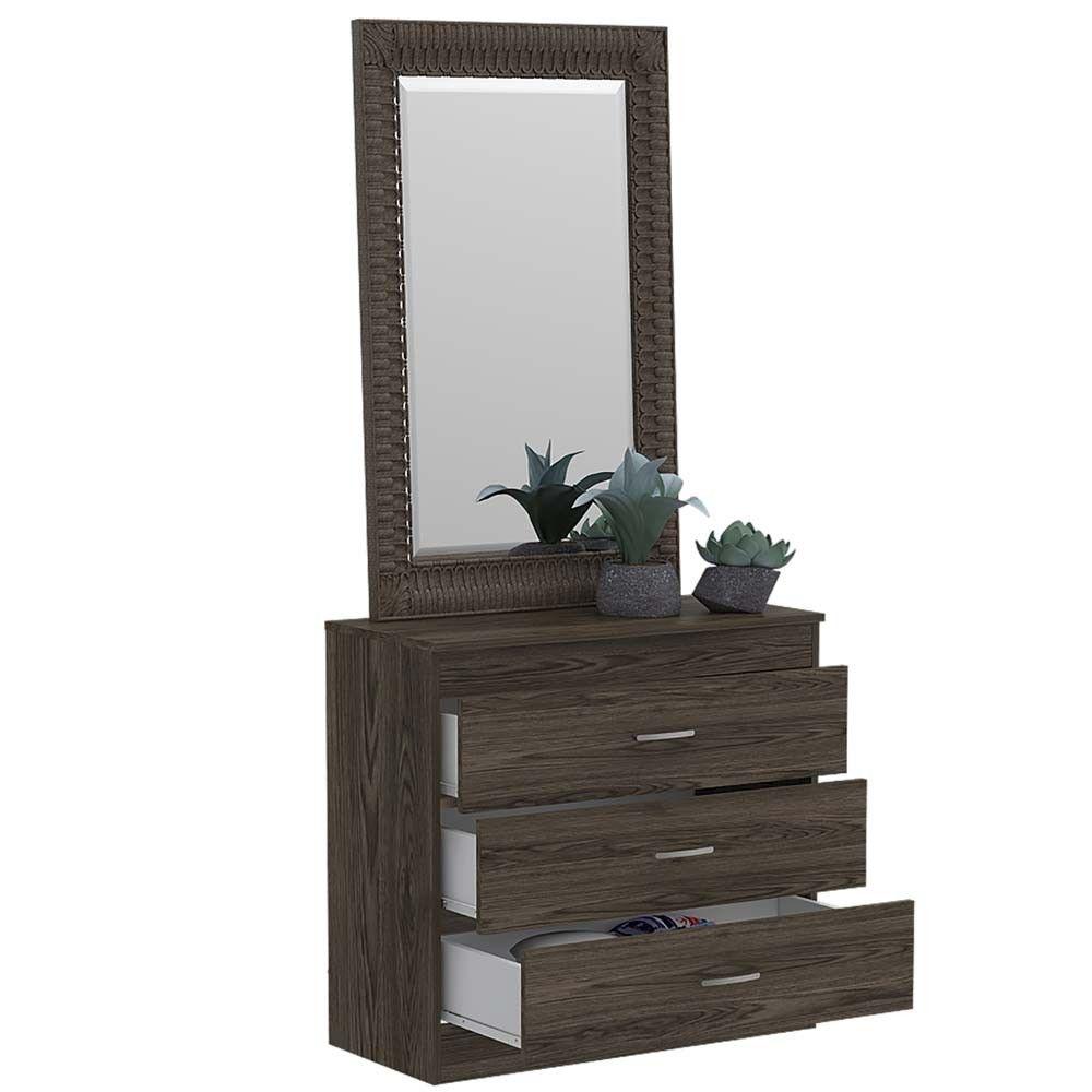 Organizador Conor color Chocolate y Blanco para Habitación.