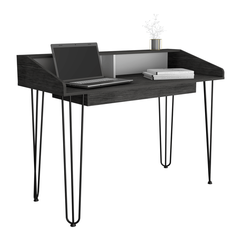 Escritorio Sapience color Gris y Blanco para Oficina.