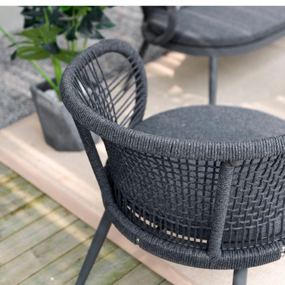 Juego de Sala Exterior Mariel color Negro para Terraza.