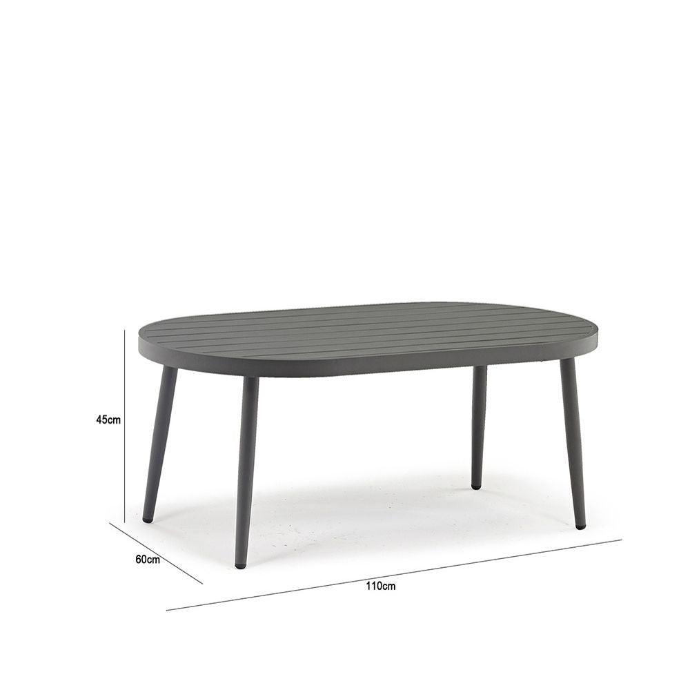 Juego de Sala Exterior Mariel color Negro para Terraza.