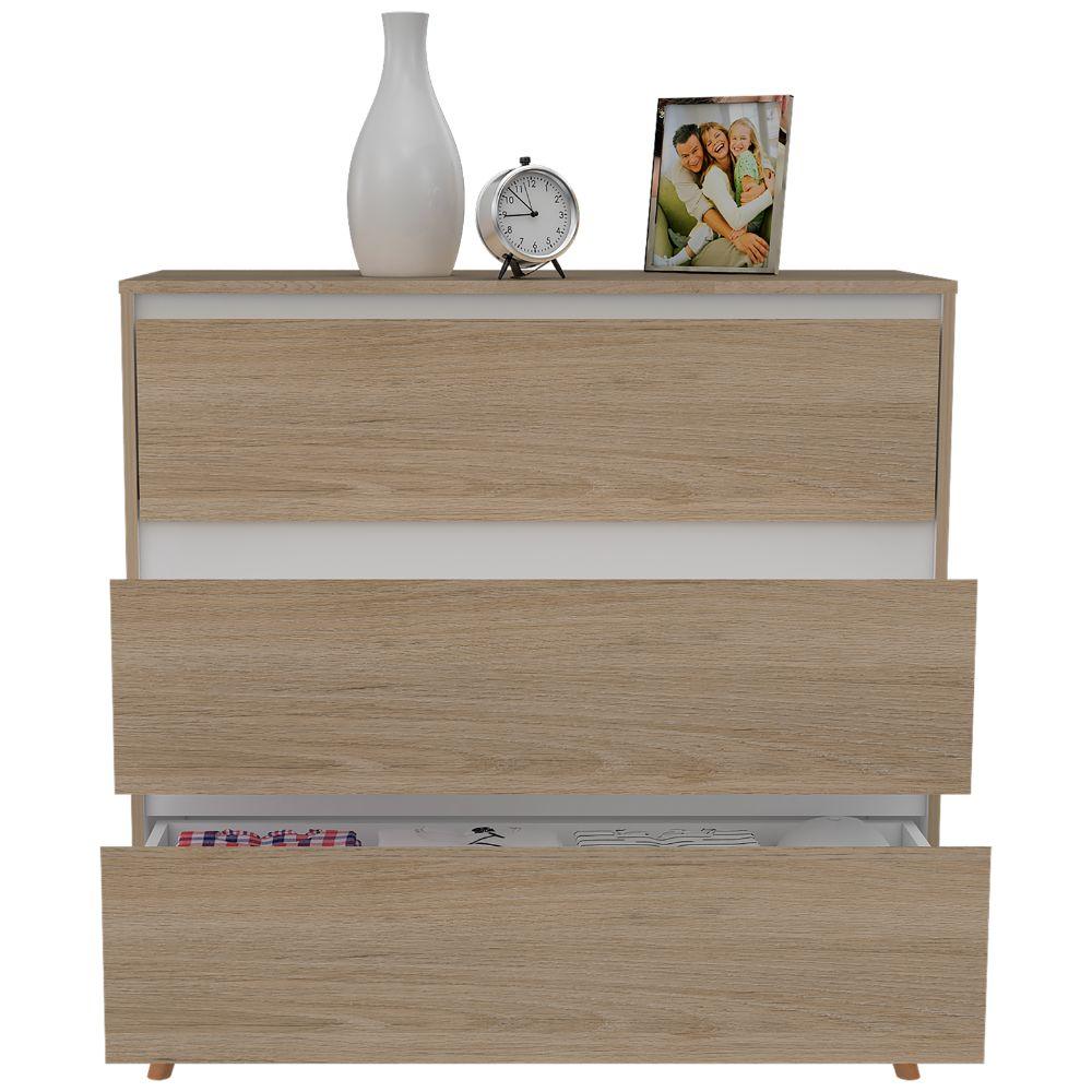 Organizador Durham color Beige y Blanco para Habitación.