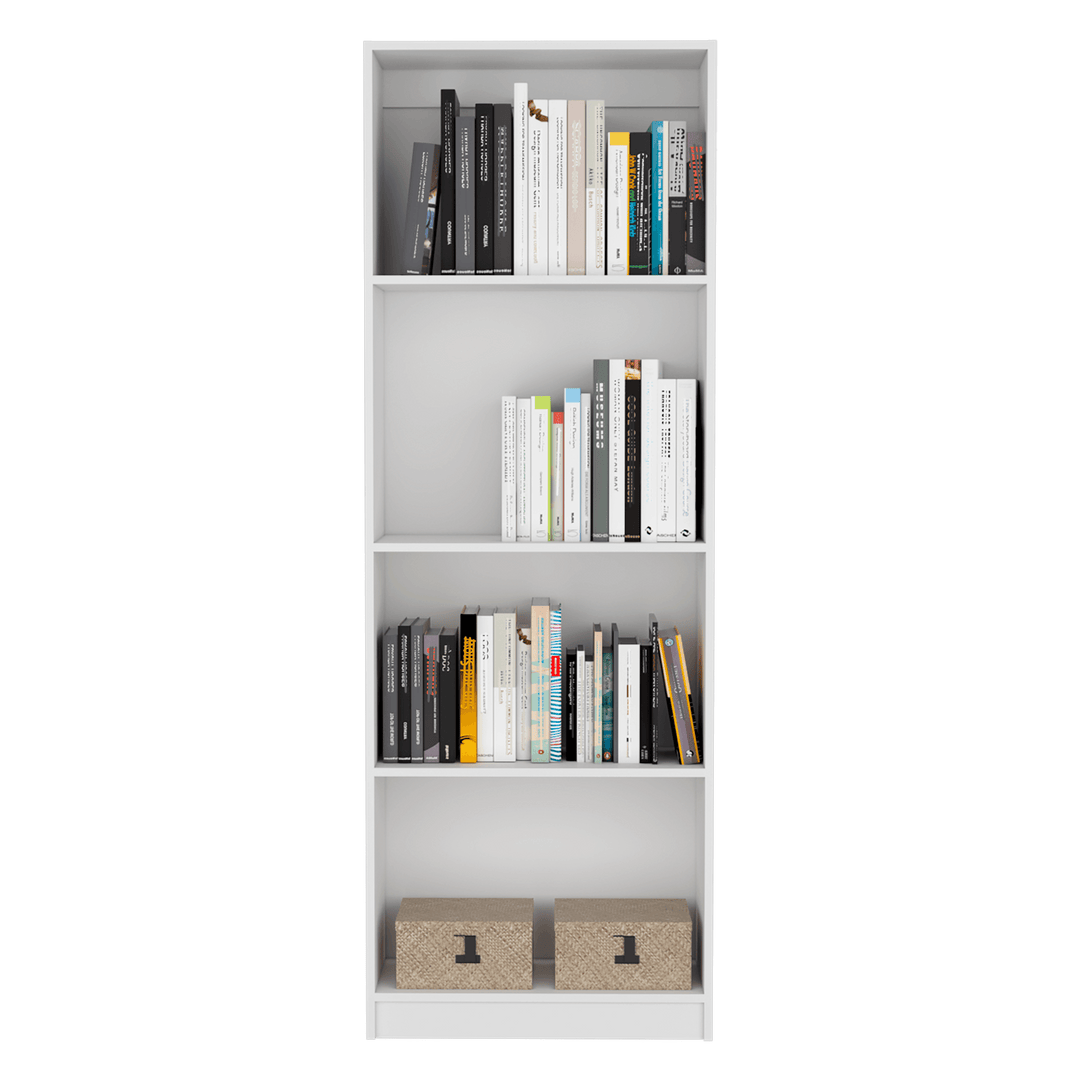 Combo de Bibliotecas Home Eco, Blanco, Incluye Tres Bibliotecas Sin Puertas. - VIRTUAL MUEBLES