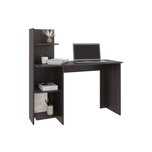 Escritorio Vilna, Grafito, con Amplia Superficie de Trabajo Madera RH