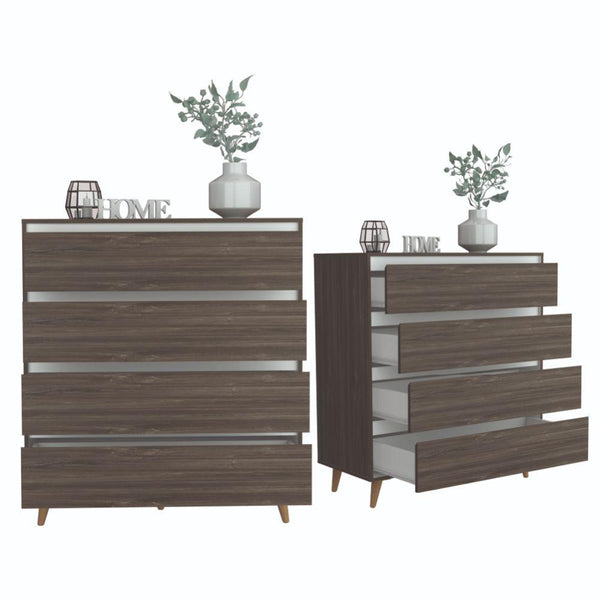 Organizador España color Avellana y Blanco para Habitación.