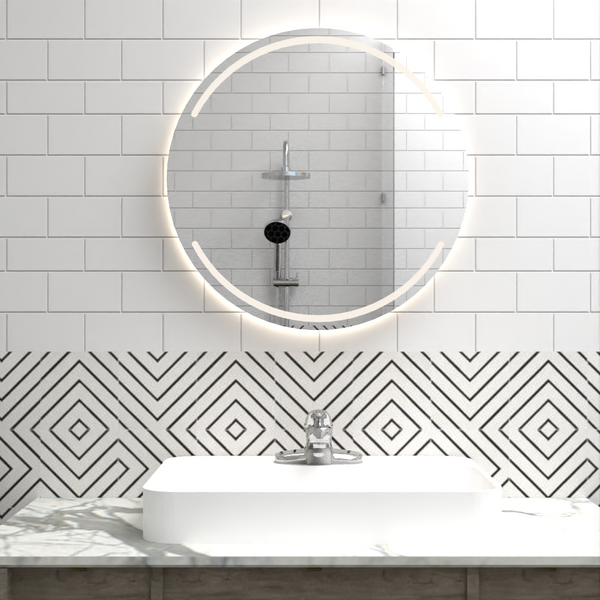 Espejo Circular Dallas, con Luz Led