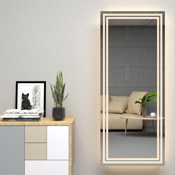 Espejo Rectangular Valencia Led+Touch