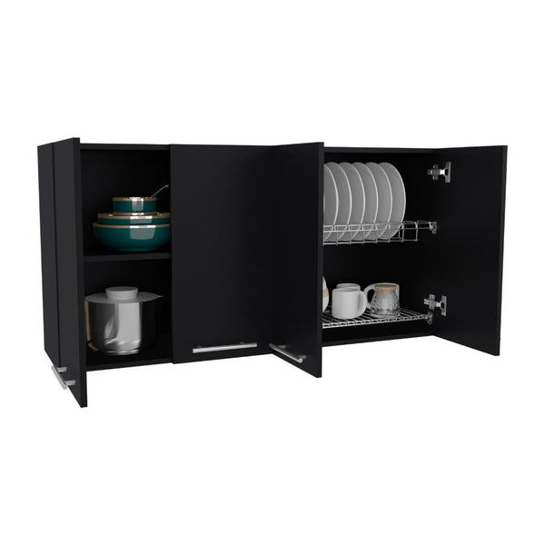 Gabinete Superior Ameralto, Wengue, con espacio para almacenar objetos incluye locero