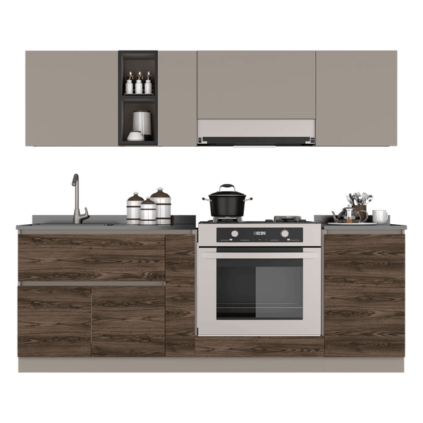 Gabinete Superior Provenza color Cocoa Para Cocina.