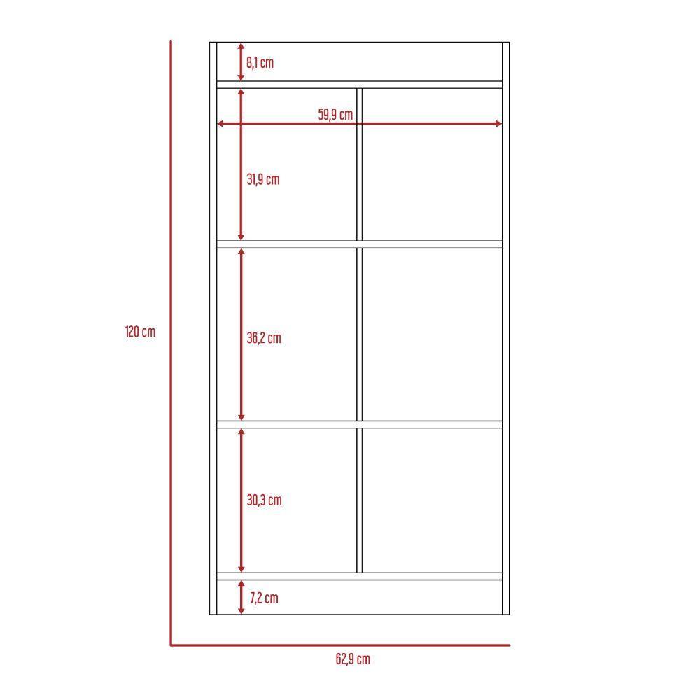 Biblioteca Novak color Wengue para Oficina.