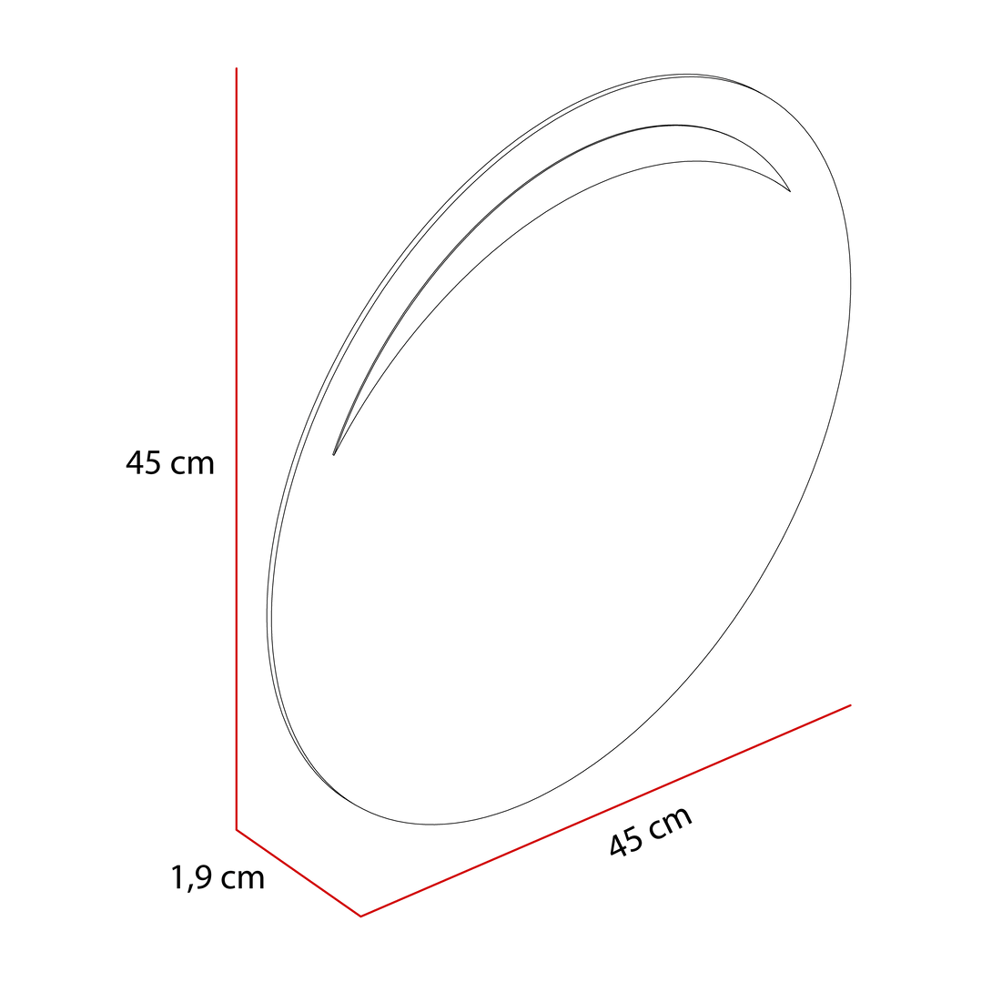 Espejo Bombay, en Forma Redonda con Diseño en Sandblasting en la parte superior - VIRTUAL MUEBLES