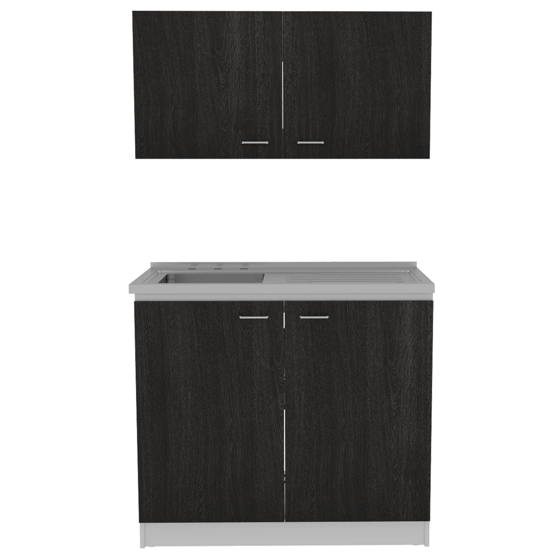 Cocina Integral Cantabria color Roble y Blanco.