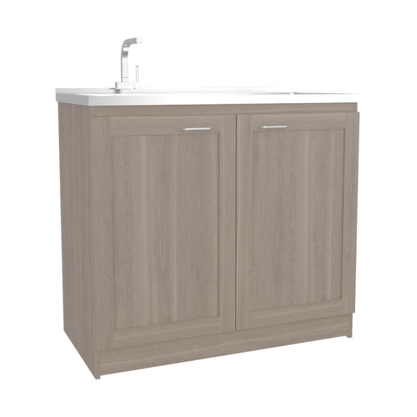 Gabinete Inferior Toronto, Bardolino, con espacio de almacenamiento y manijas metálicas ZF