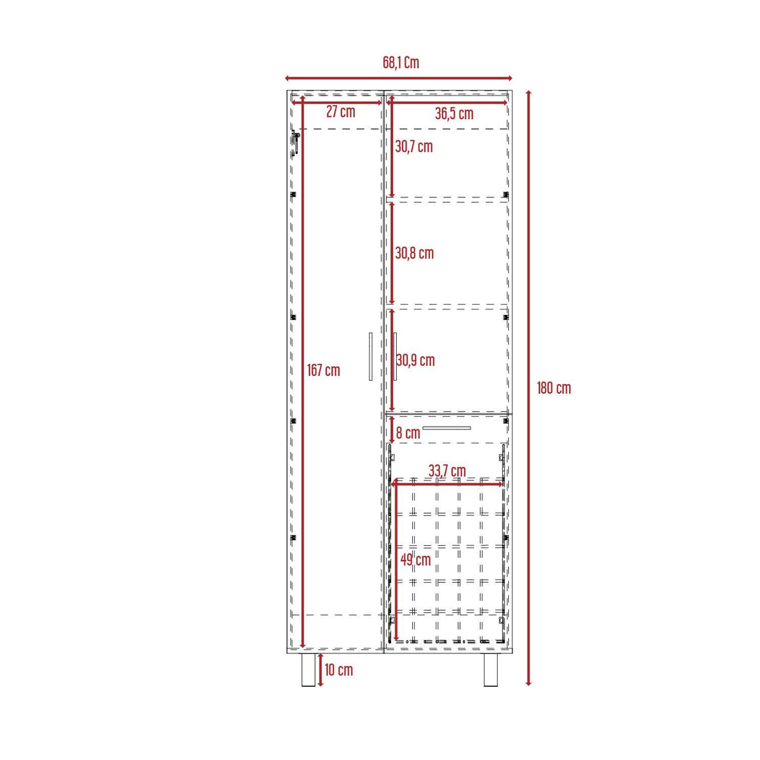 Mueble de Aseo Ameris, Blanco, Gran Espacio Para Almacenar articulos de Aseo - VIRTUAL MUEBLES