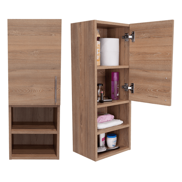 Gabinete de Baño Apolis, Miel, con Espacio Para Guardar Objetos de Aseo Personal X2