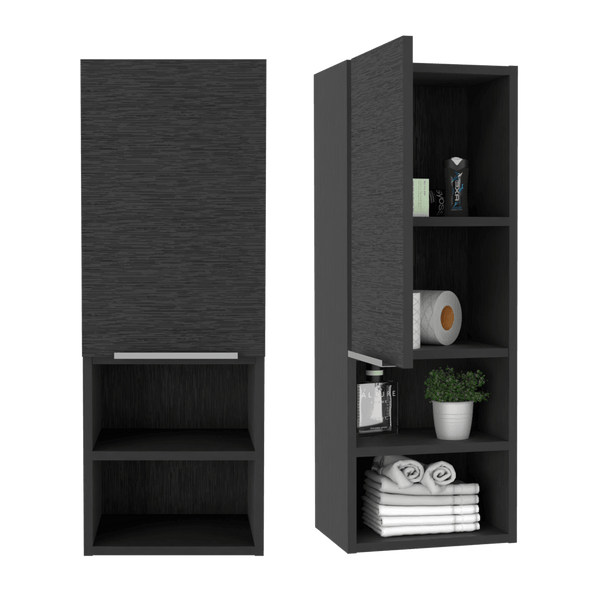 Gabinete de Baño Real, Wengue, con Tres Entrepaños X2