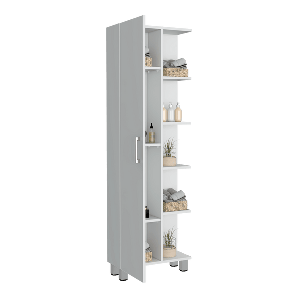 Mueble Esquinero Delhi color Blanco para Baño.