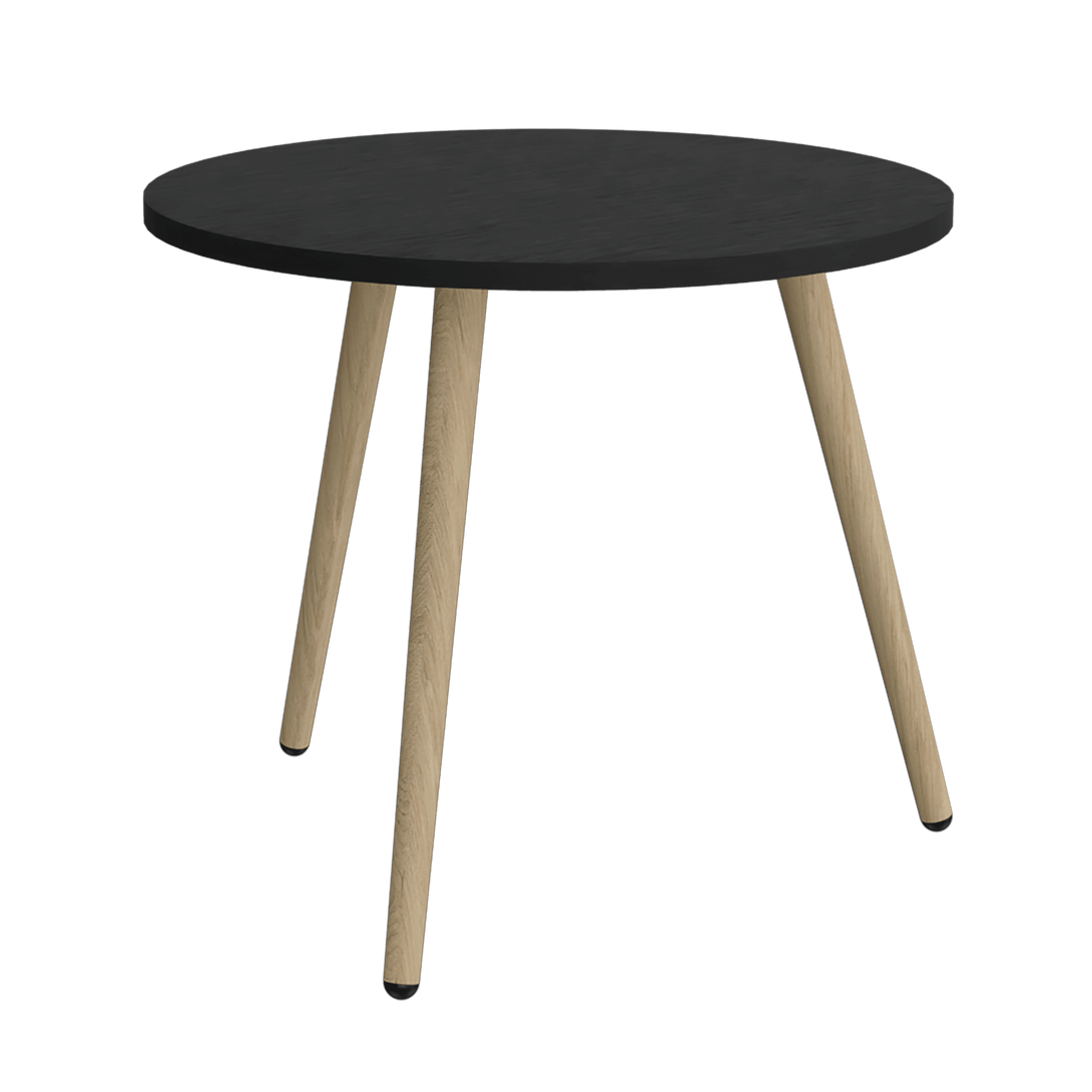 Mesa de Centro, Zohi, Wengue, con Diseño Redondo - VIRTUAL MUEBLES