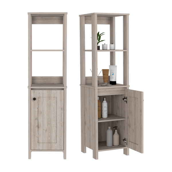 Organizador de Baño Liena, Humo, con Una Puerta Batiente X2