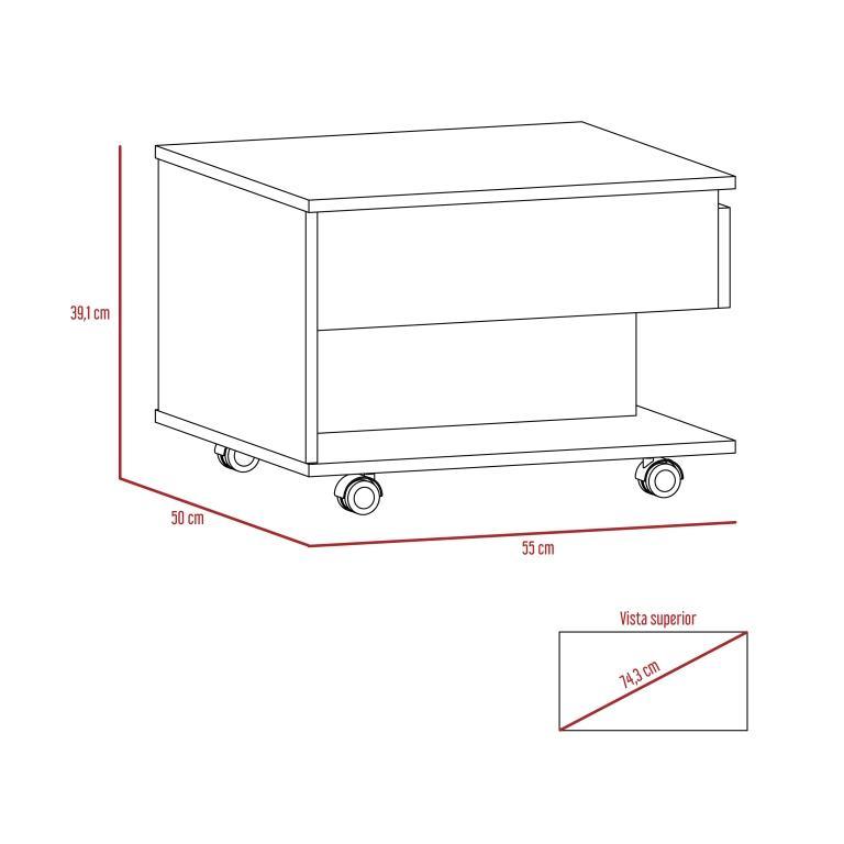 Combo para Sala de Estar Paris, incluye Panel de TV y Mesa de Centro.