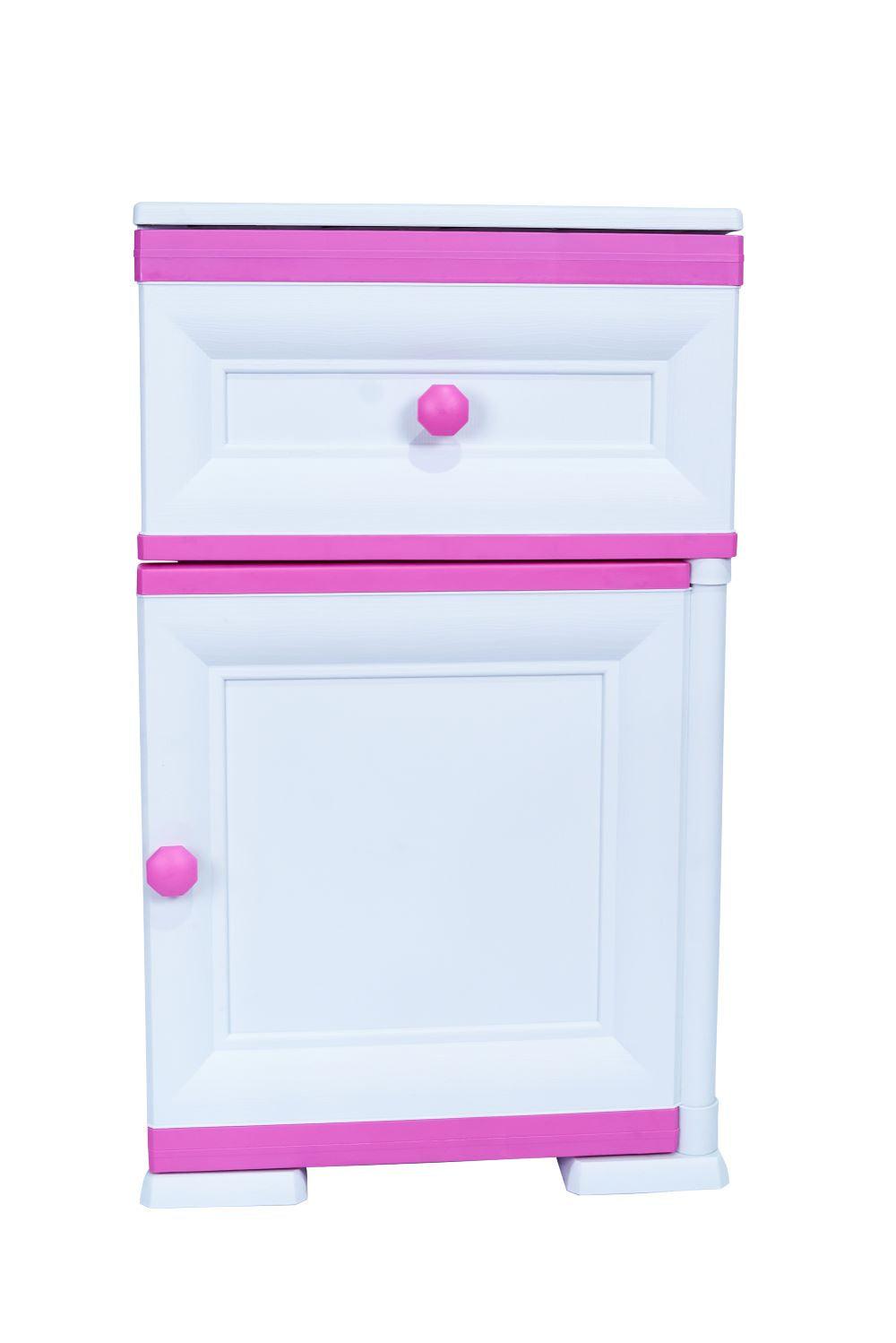 Mueble Organizador Elegance Tiziano Infantil color Fucsia para Habitación.